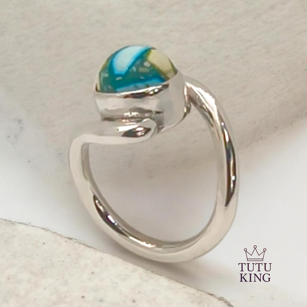 Tutu King 925 Sterling Silver Bead Ring